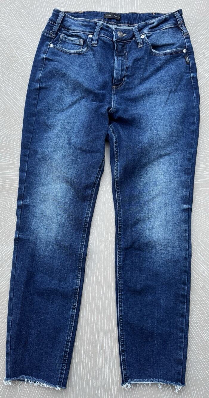 Silver Jeans Co. Infinite Fit Distressed Raw Hem Skinny Jeans School Outfits